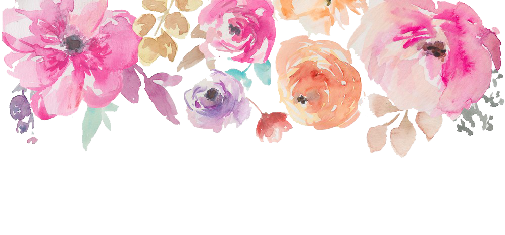 Watercolor Flowers PNG Image